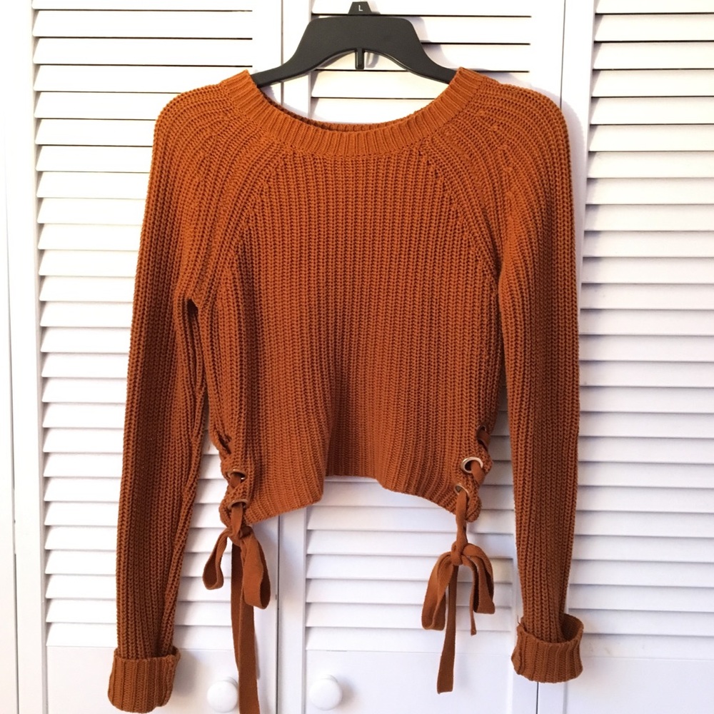 GUESS Kalene Lace Up Sweater